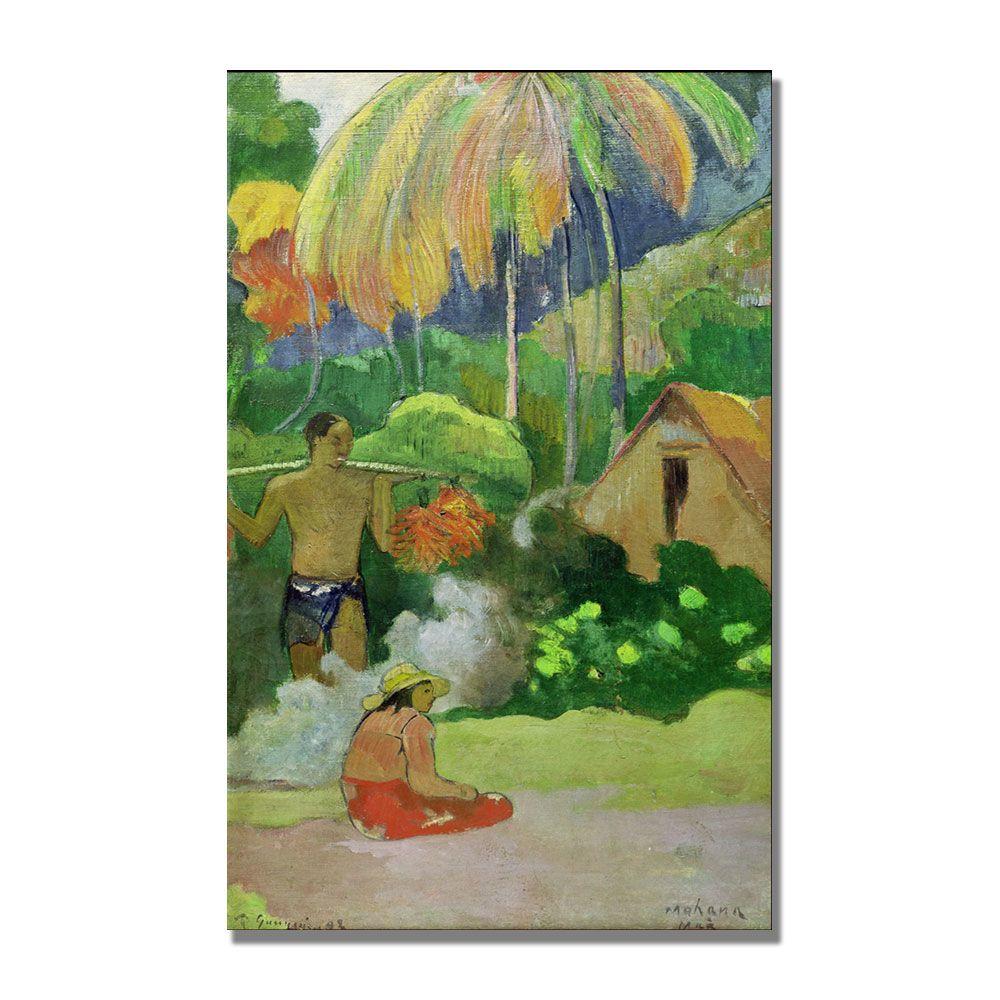 Trademark Global 18x32 inches Paul Gauguin "Landscape In Tahiti"