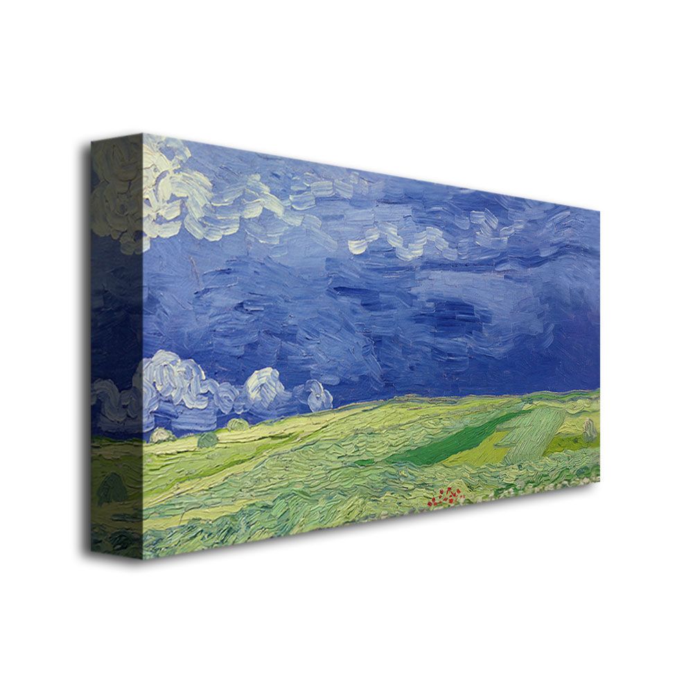Trademark Global 24x47 inches Vincent Van Gogh "Wheatfields Under Thundercloud"