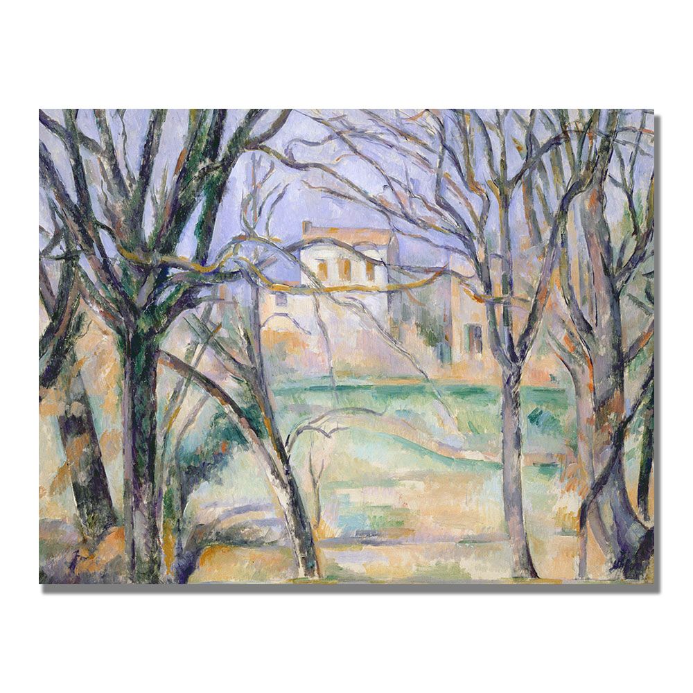 Trademark Global 18x24 inches Paul Cezanne "Trees And Houses"