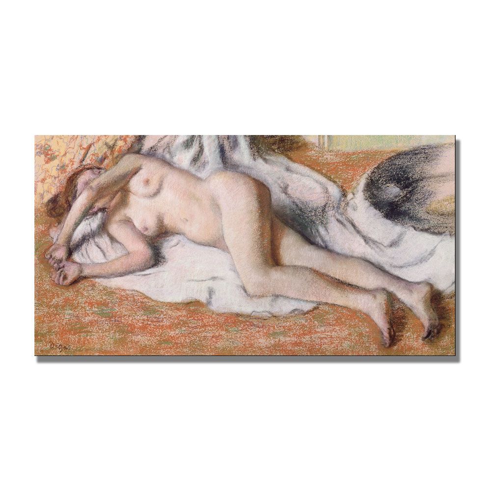 Trademark Global 12x24 inches Edgar Degas "Reclining Nude"