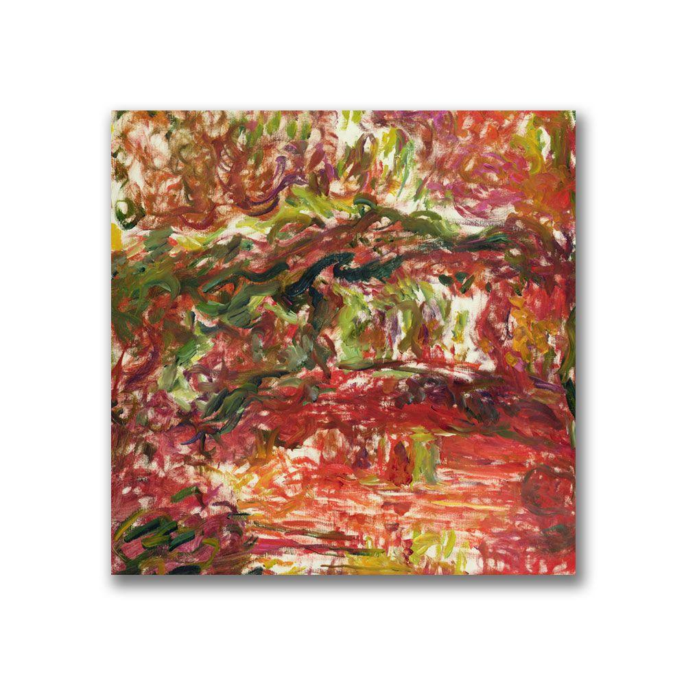 Trademark Global 14x14 inches Claude Monet "The Japanese Bridge At Giverny II"