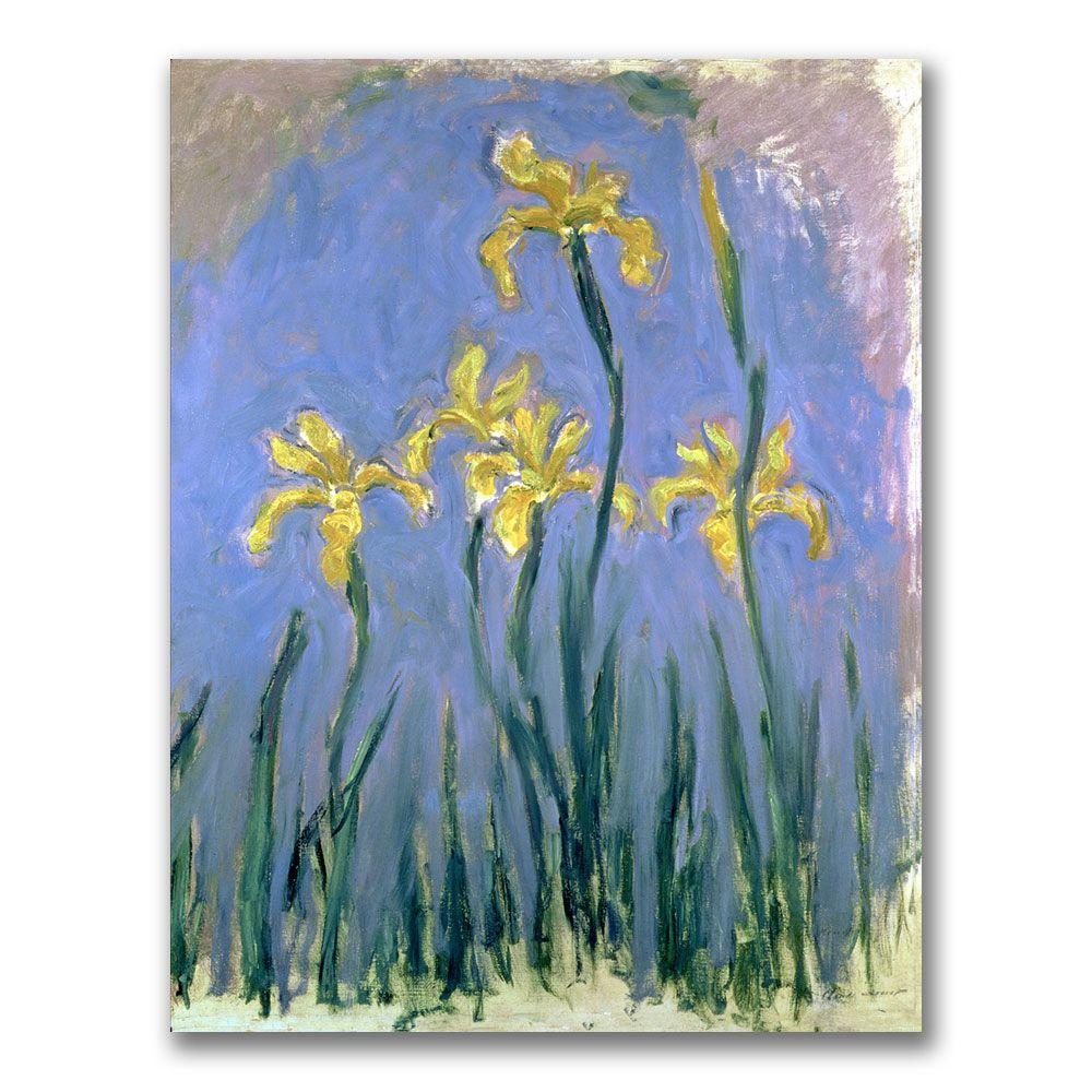 Trademark Global 18x24 inches Claude Monet "The Yellow Irises  1918-25"