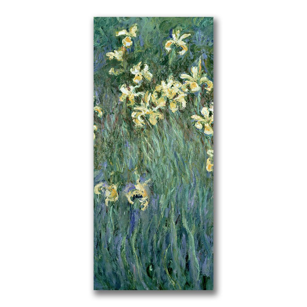Trademark Global 20x47 inches Claude Monet "The Yellow Irises"