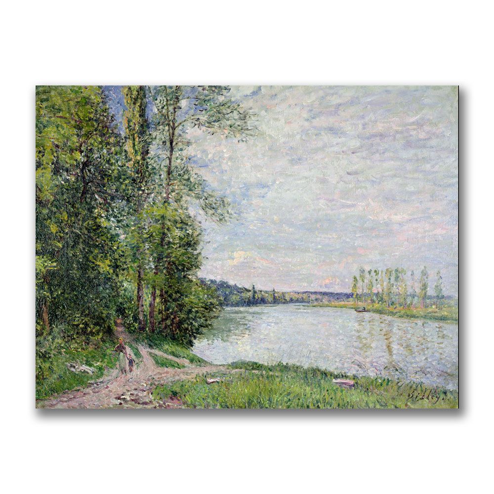 Trademark Global 24x32 inches Alfred Sisley "The Riverside Road From Veneux"