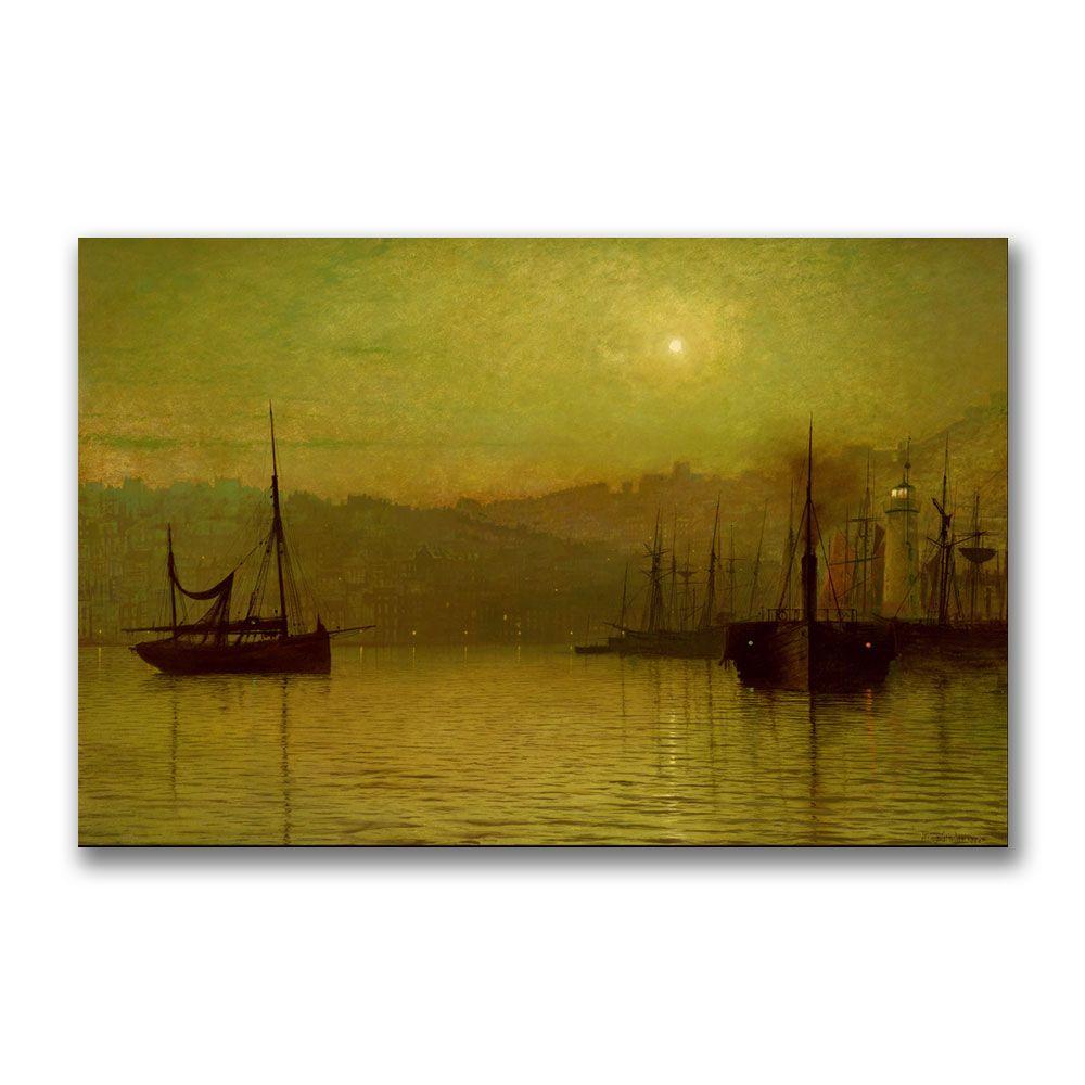Trademark Global 30x47 inches John Grimshaw "Calm Waters  Scarborough"