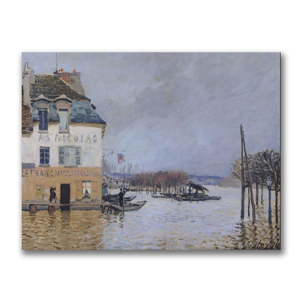 Trademark Global 35x47 inches Alfred Sisley "The Flood At Port Marly"