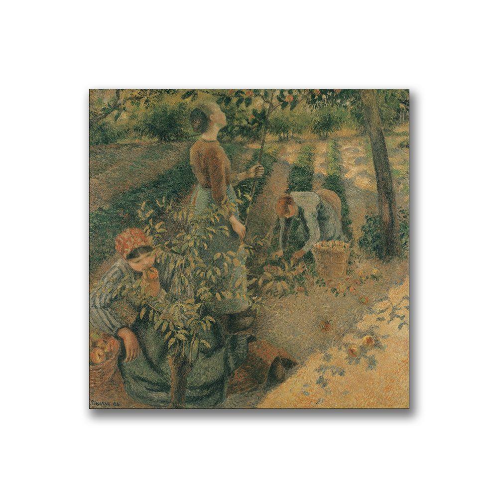 Trademark Global 24x24 inches Camille Pissaro  "The Apple Pickers"