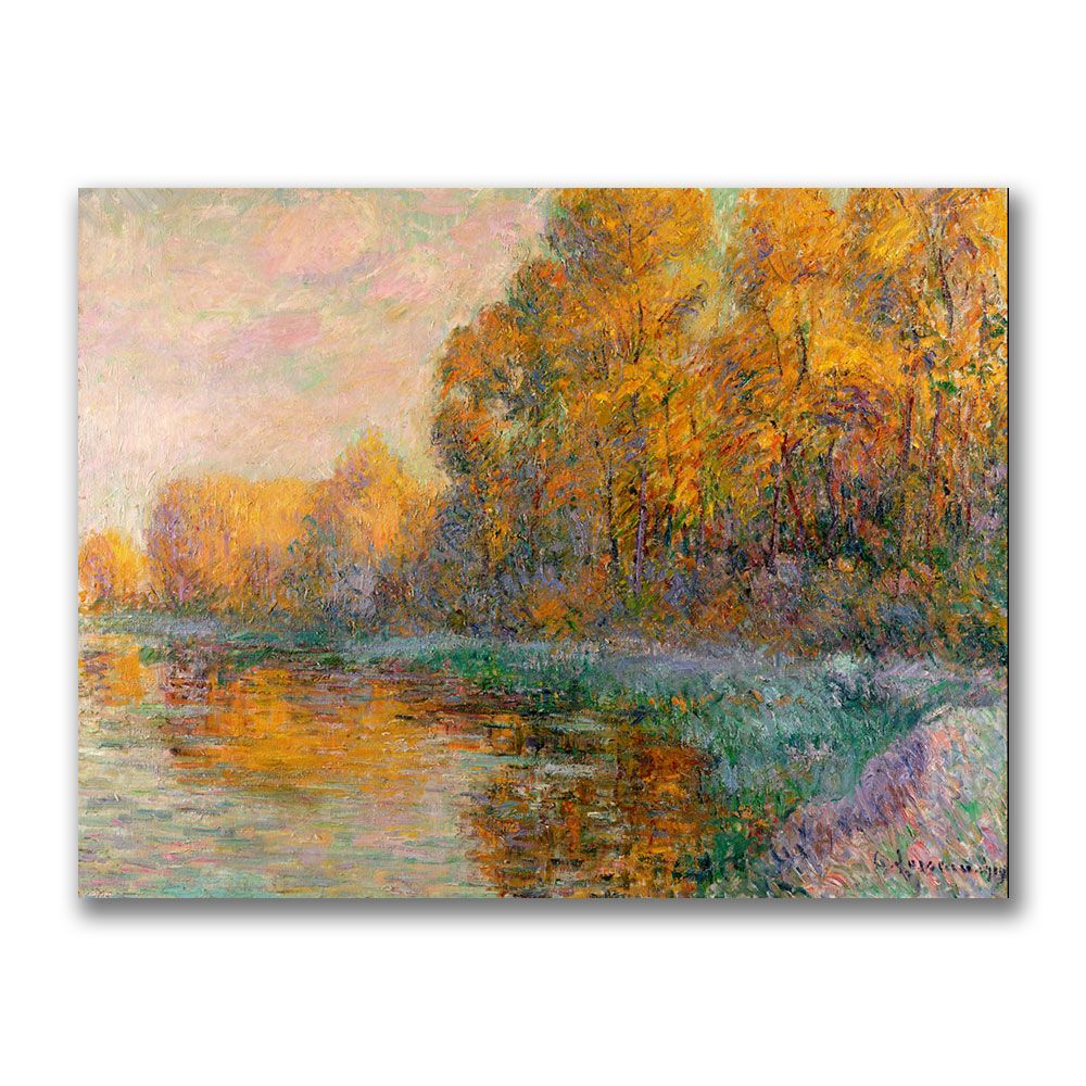 Trademark Global 24x32 inches Gustave Loiseau "A River In Autumn"