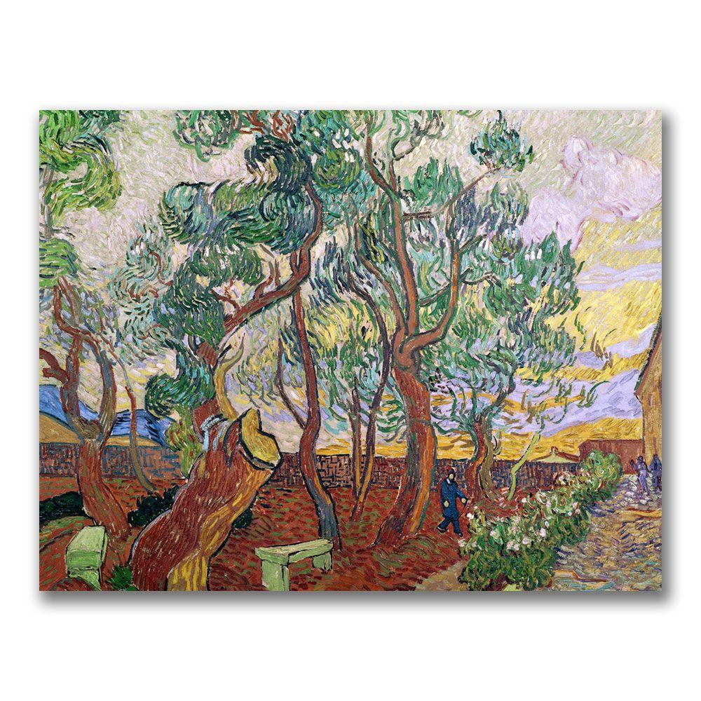 Trademark Global 24x32 inches Vincent Van Gogh "The Garden Of St. Paul"