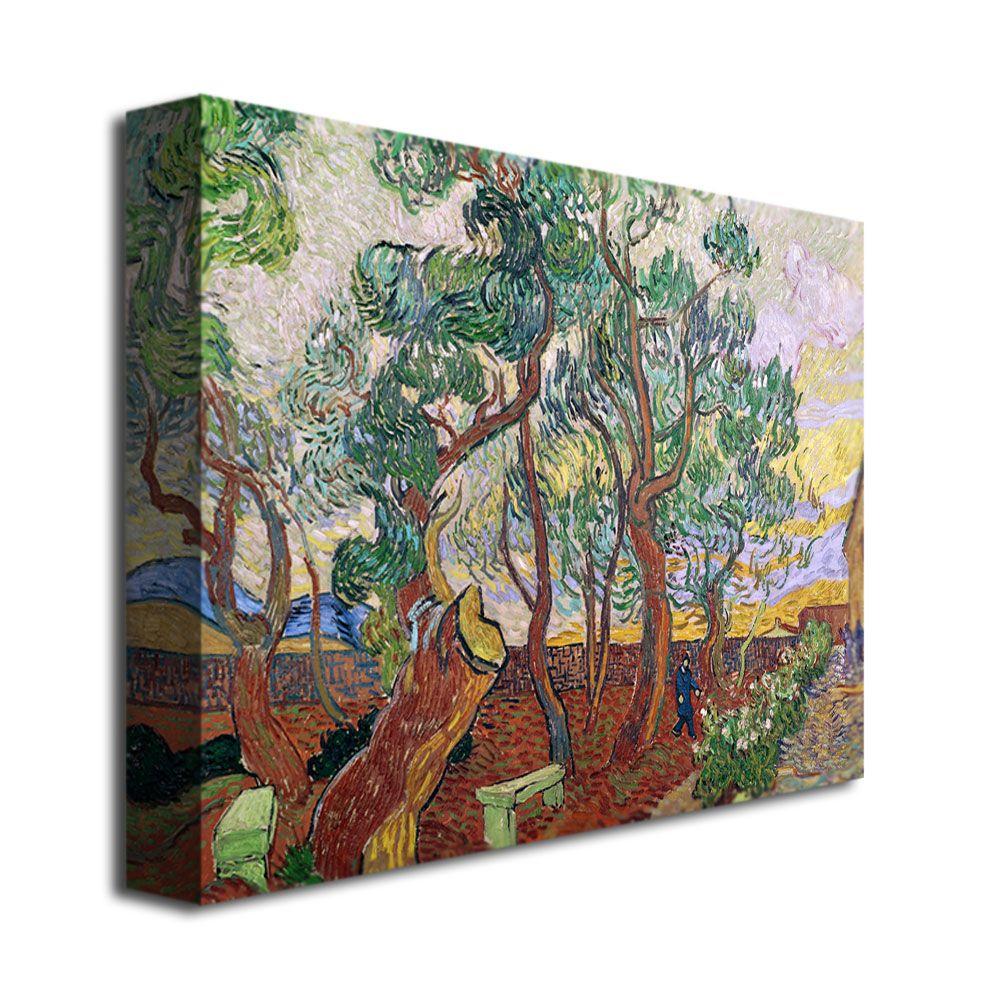 Trademark Global 35x47 inches Vincent Van Gogh "The Garden Of St. Paul"