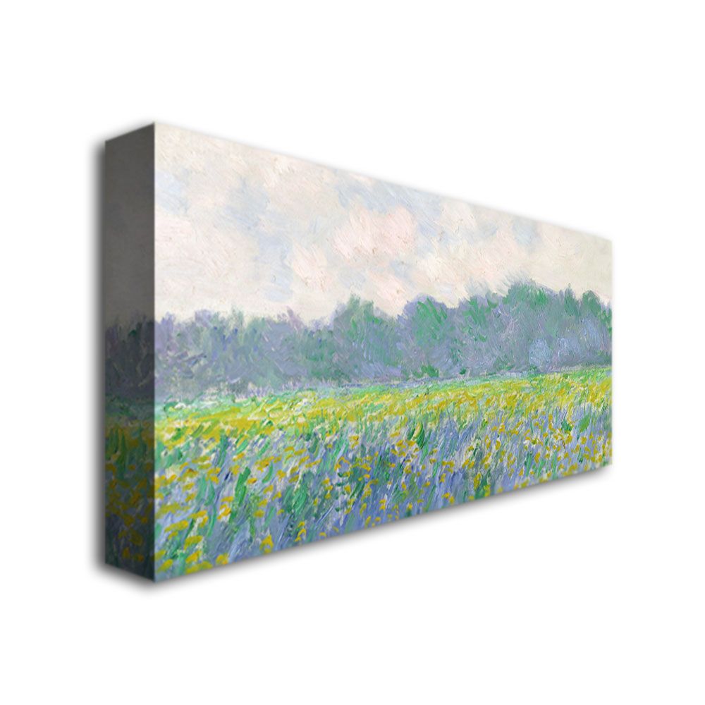 Trademark Global 10x24 inches Claude Monet "Field Of Yellow Irises At Giverny"