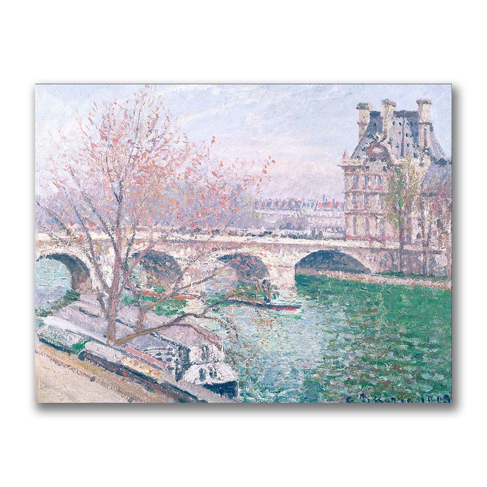 Trademark Global 24x32 inches Camille Pissaro  "The Pont-Royal And The Pavillo"