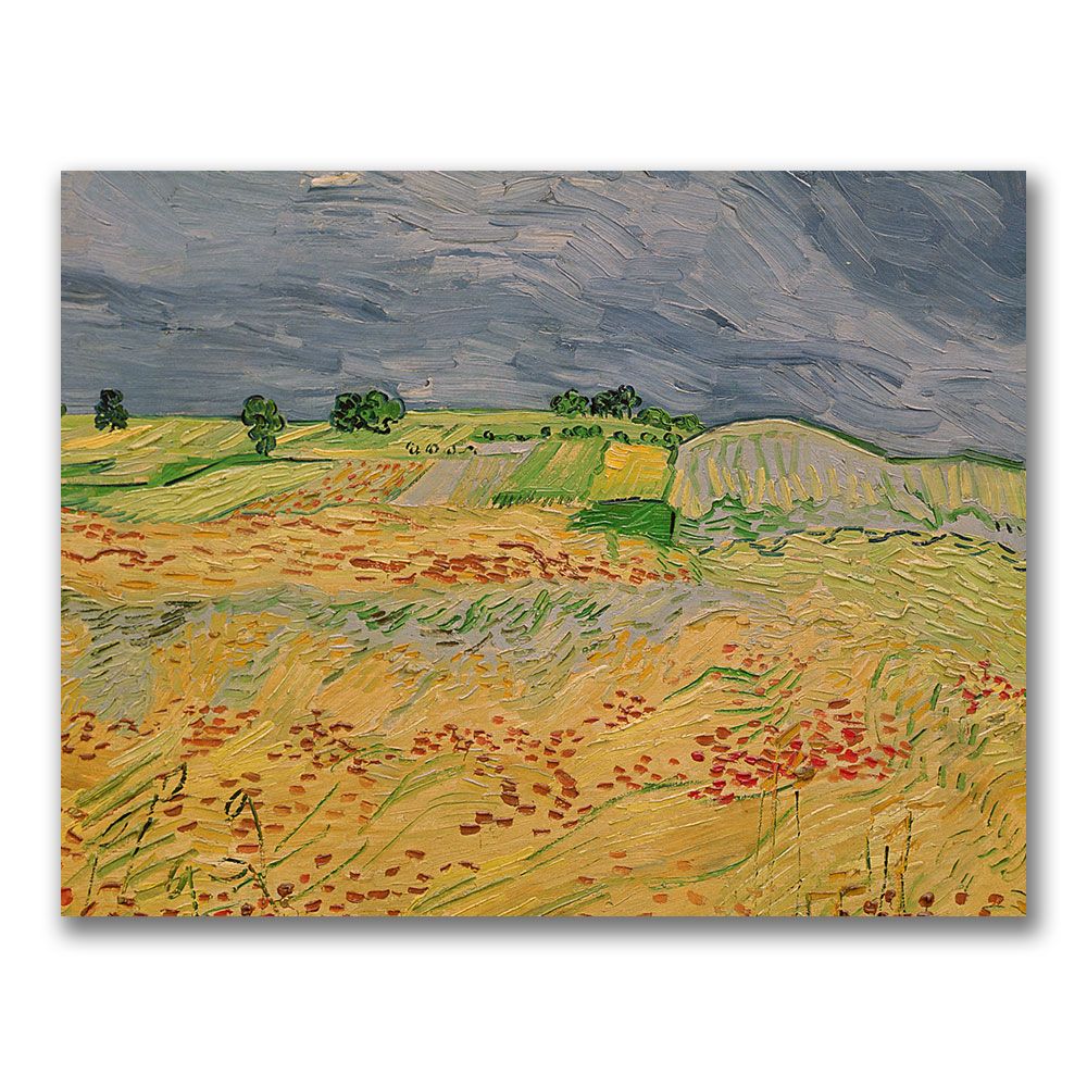 Trademark Global 24x32 inches Vincent Van Gogh "Plain At Auvers  1890"