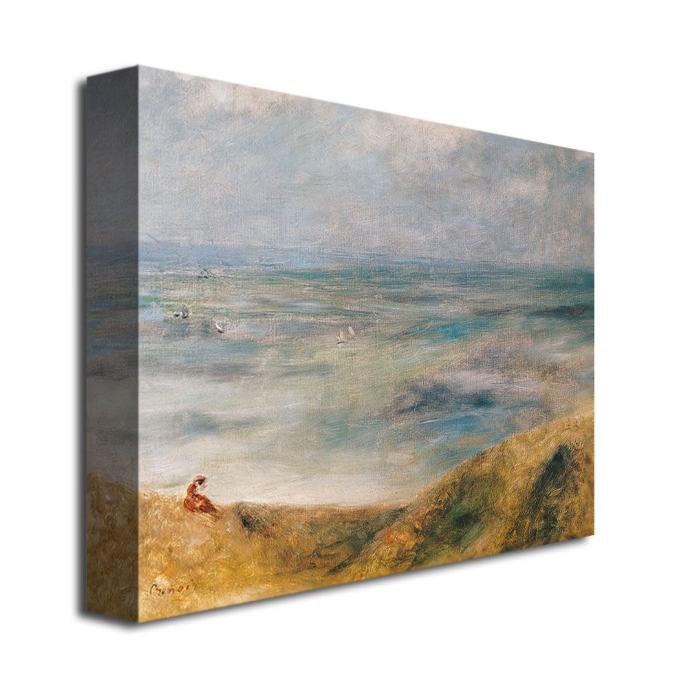 Trademark Global 35x47 inches Pierre Renoir "View Of The Sea  Guernsey"