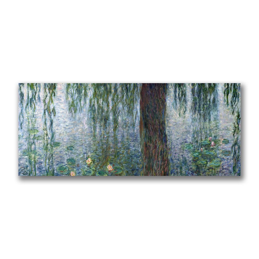 Trademark Global 14x32 inches Claude Monet "Waterlillies  Morning"