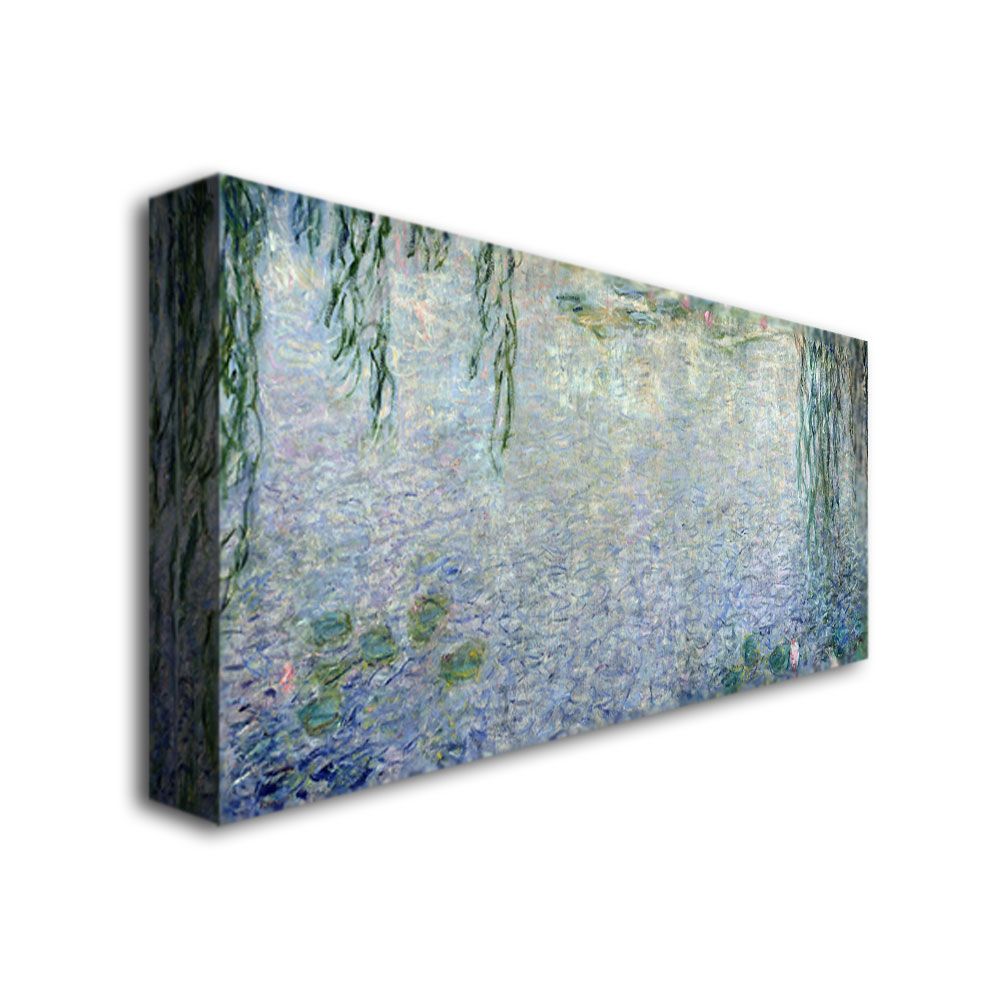 Trademark Global 14x32 inches Claude Monet "Waterlillies  Morning II"