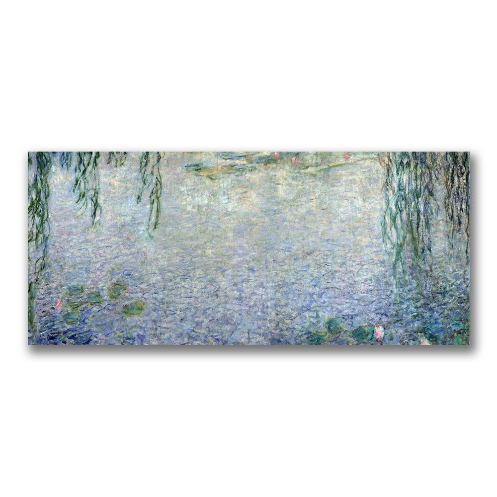 Trademark Global 14x32 inches Claude Monet "Waterlillies  Morning II"