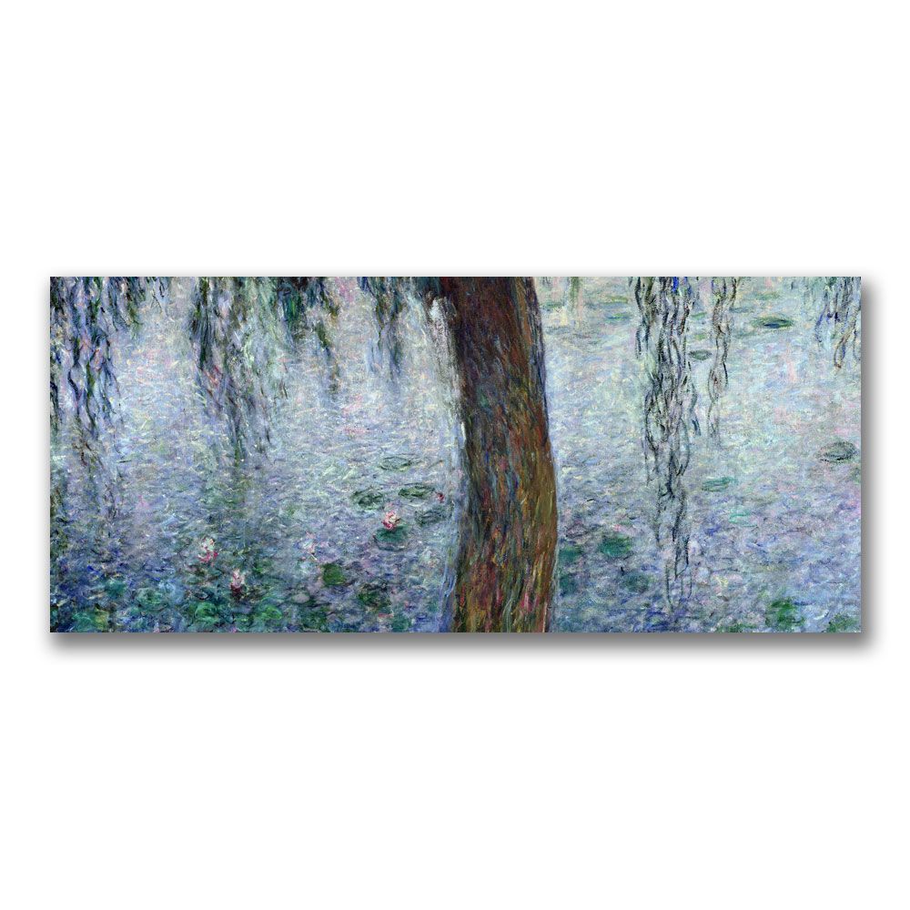 Trademark Global 14x32 inches Claude Monet "Waterlillies  Morning III"