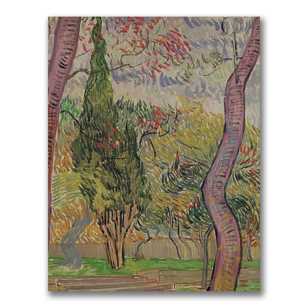 Trademark Global 35x47 inches Vincent Van Gogh "The Park At Saint-Paul"