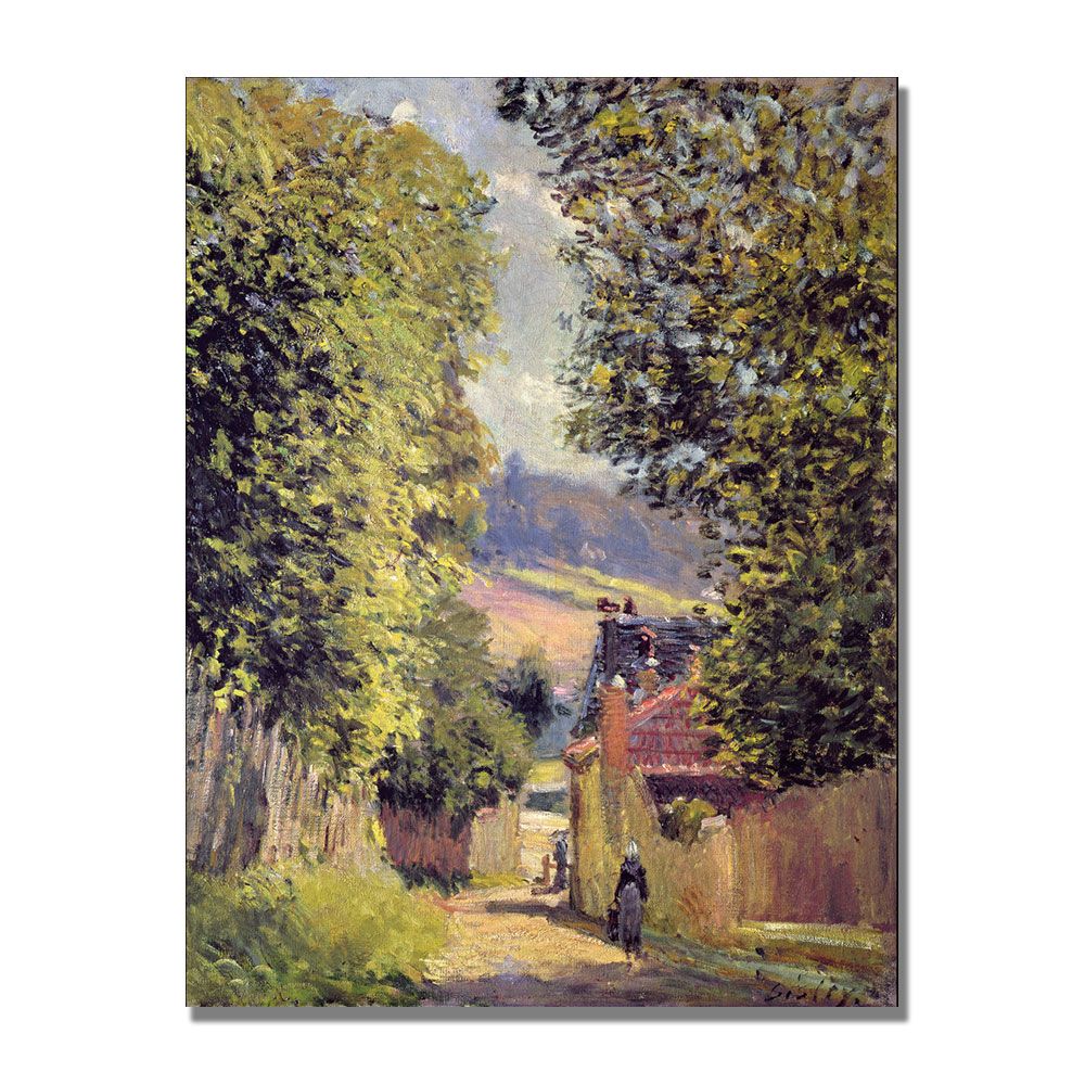 Trademark Global 24x32 inches Alfred Sisley "A Road To Louveciennes 1883"