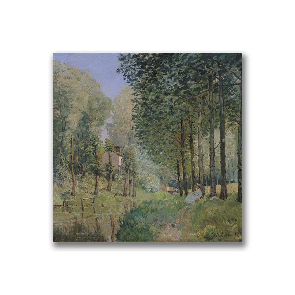 Trademark Global 14x14 inches Alfred Sisley "The Rest By The Stream"