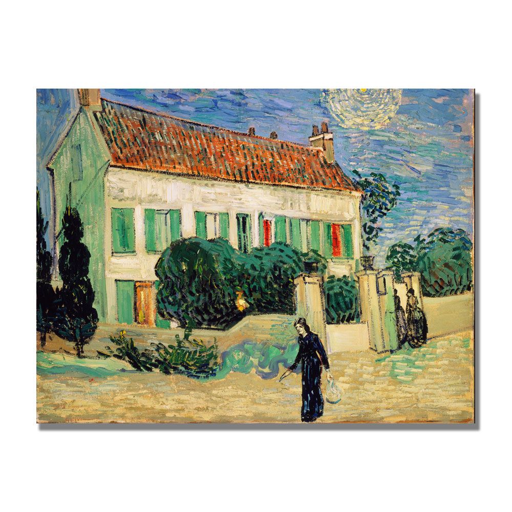 Trademark Global 35x47 inches Vincent Van Gogh "White House At Night"