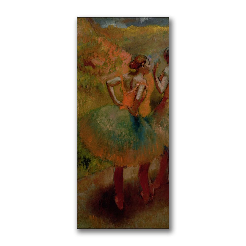 Trademark Global 12x24 inches Edgar Degas "Dancers Wearing Green Skirts"