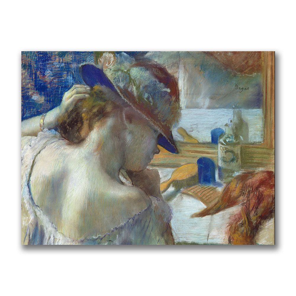 Trademark Global 18x24 inches Edgar Degas "In Front Of The Mirror"