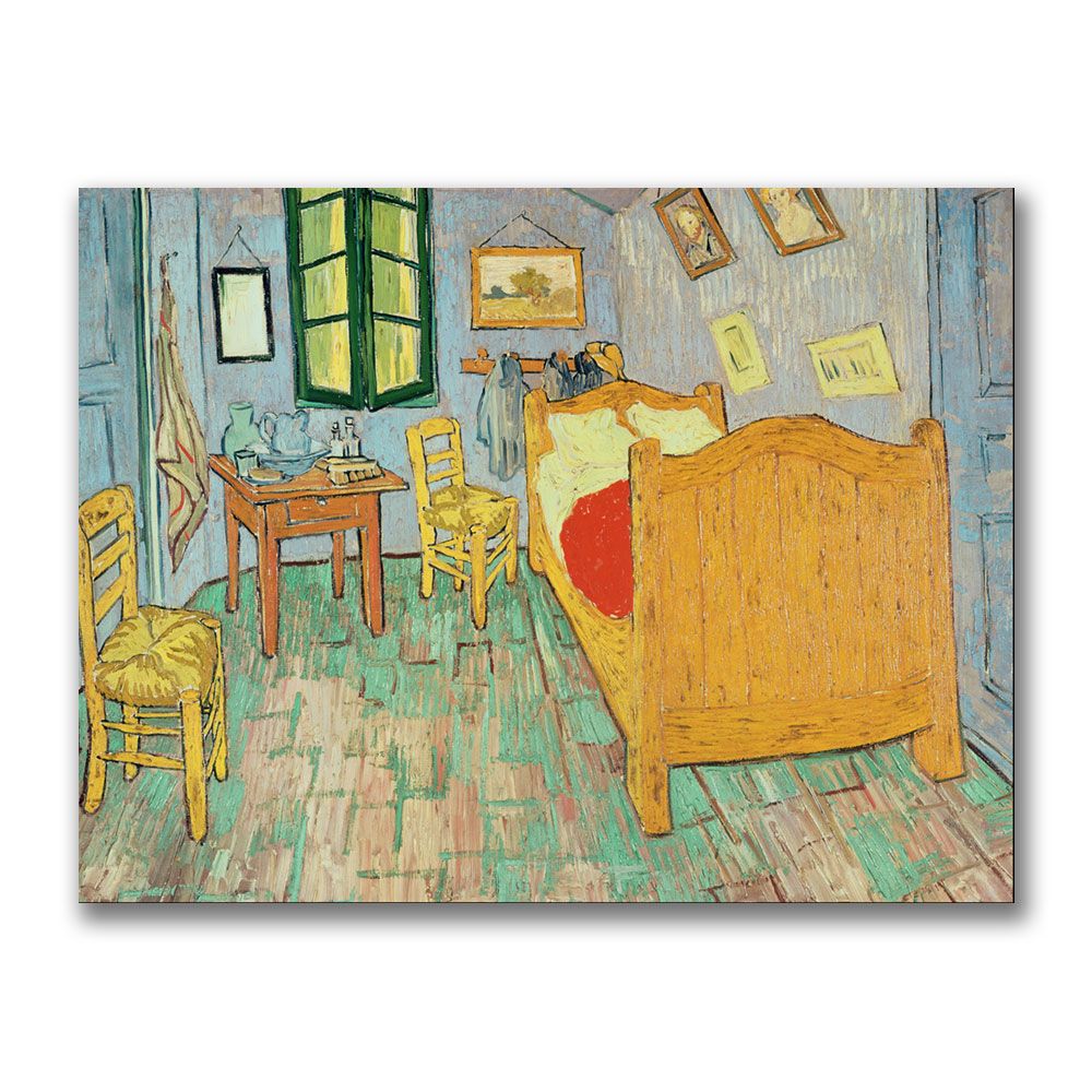 Trademark Global 35x47 inches Vincent Van Gogh "Van Gogh's Bedroom At Arles"
