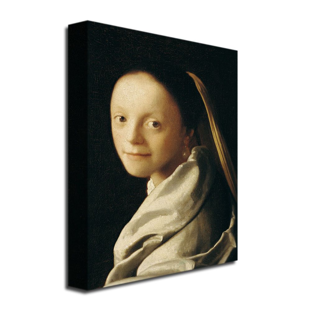 Trademark Global 24x32 inches Jan Vermeer "Portrait Of A Young Woman"