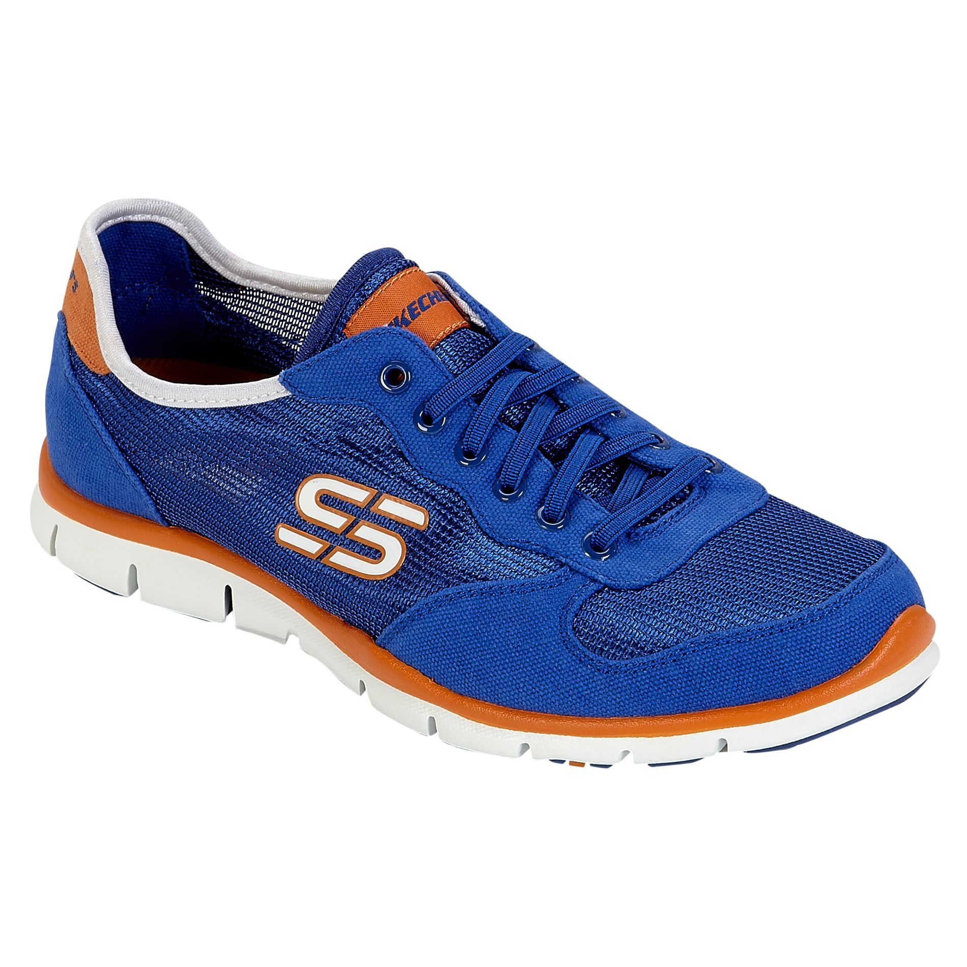 Skechers Women's Athletic Shoe Rock Party  - Royal Blue/Orange