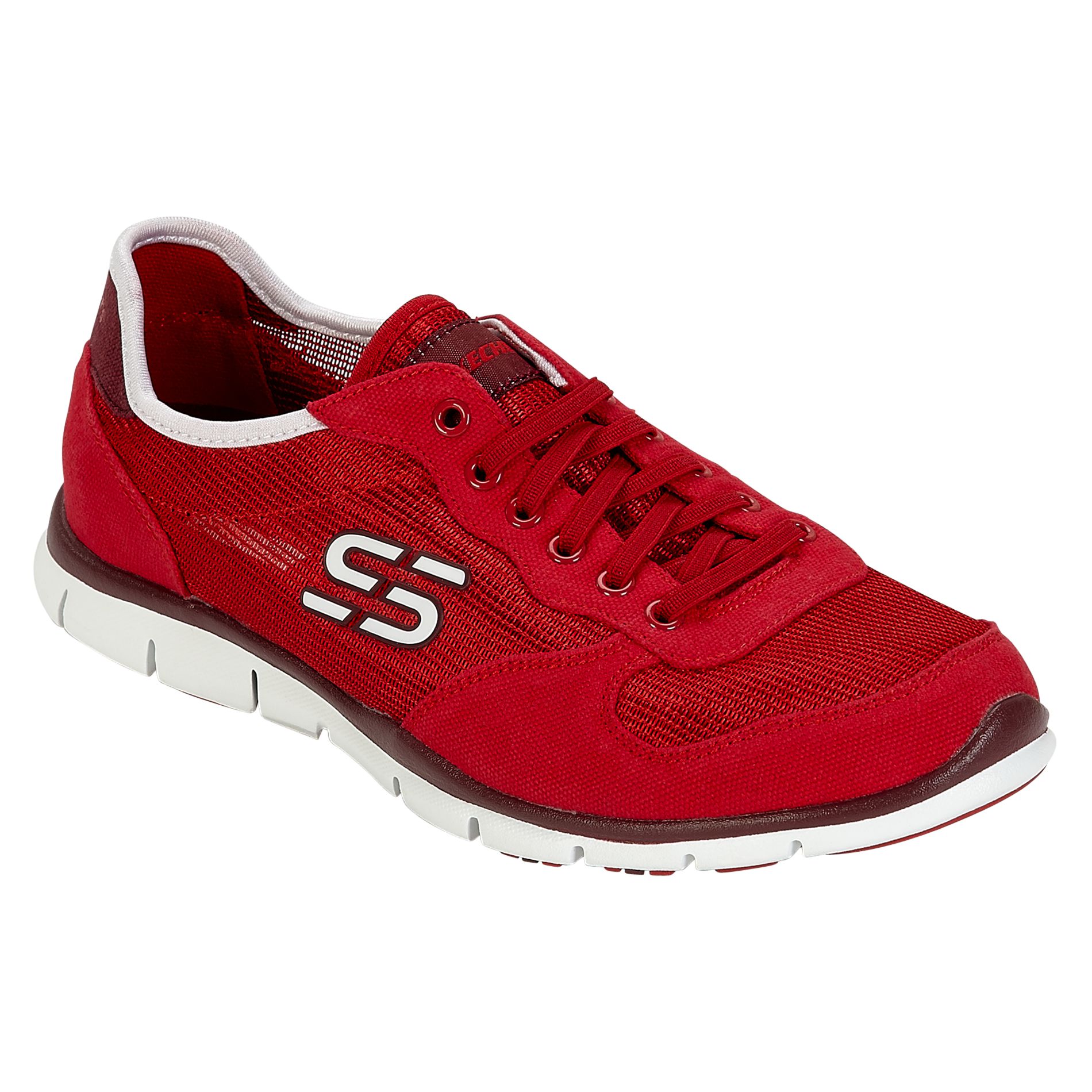 Skechers Women's Rock Party Casual Athletic Shoe - Red/White