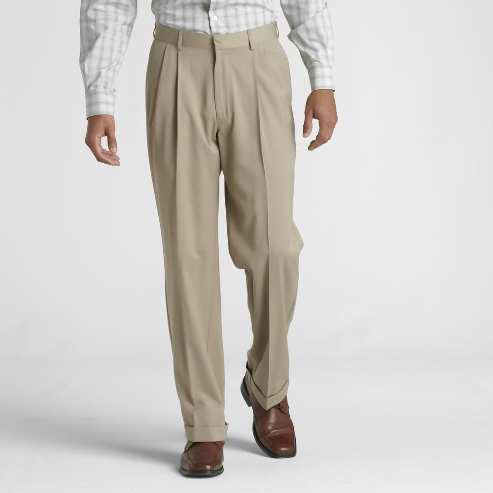 Covington Men's Big & Tall Pleated Front Dress Pants