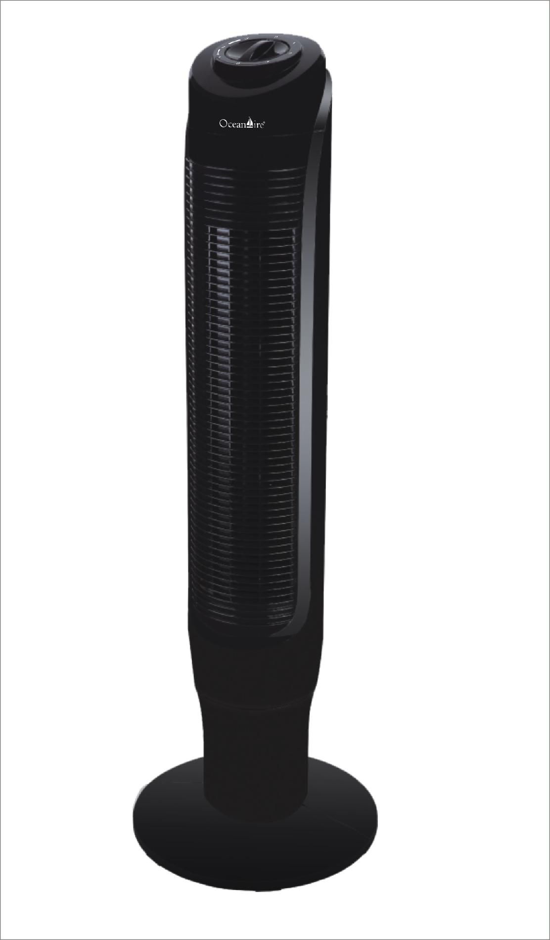OceanAire FTP537M 37" Oscillating Tower Fan Black