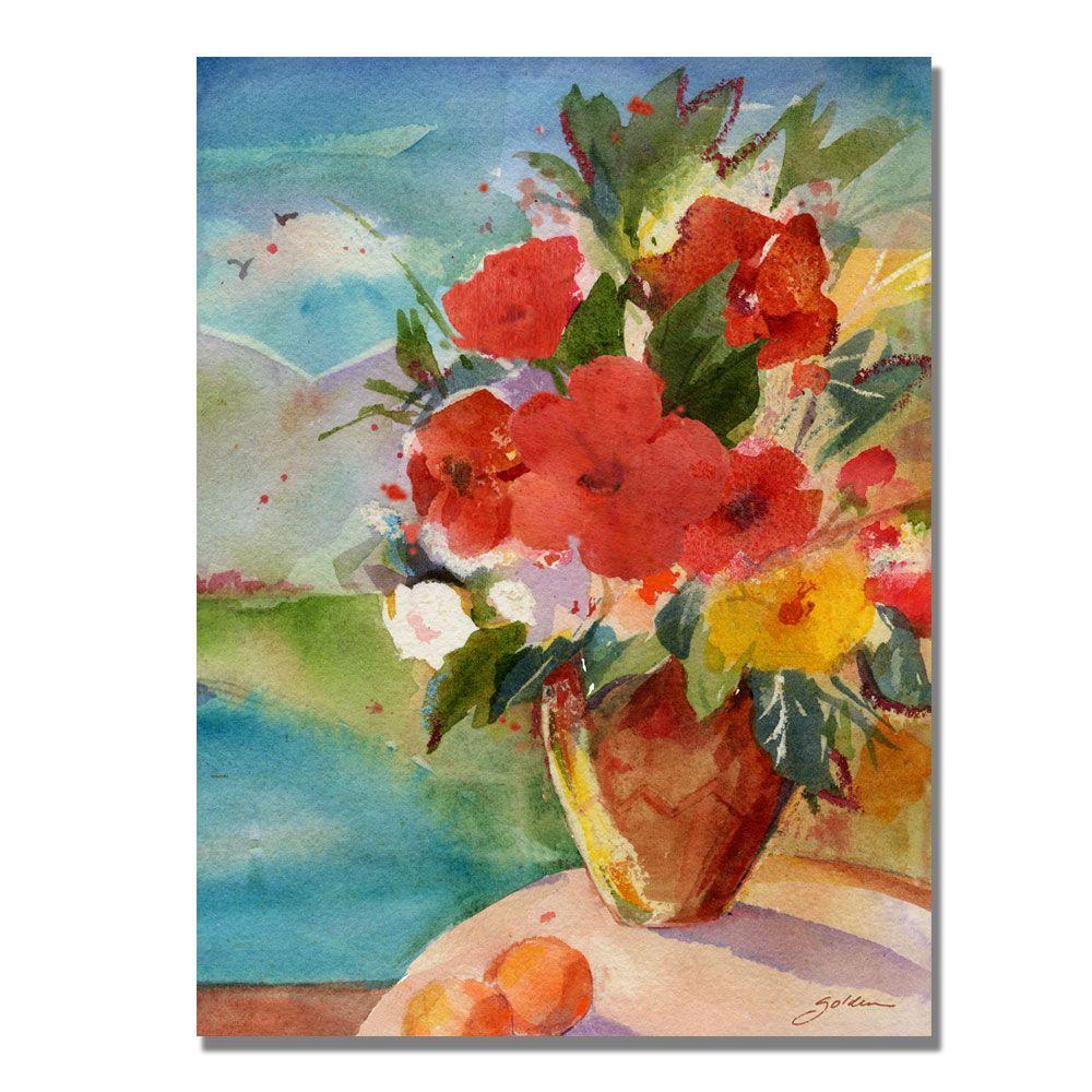 Trademark Global Sheila Golden 'Scenic Bouquet' Canvas Art