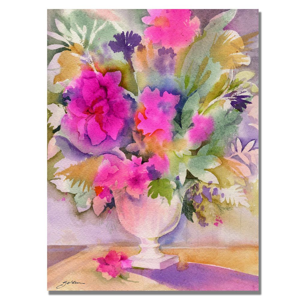 Trademark Global Sheila Golden 'Traditional Bouquet' Canvas Art