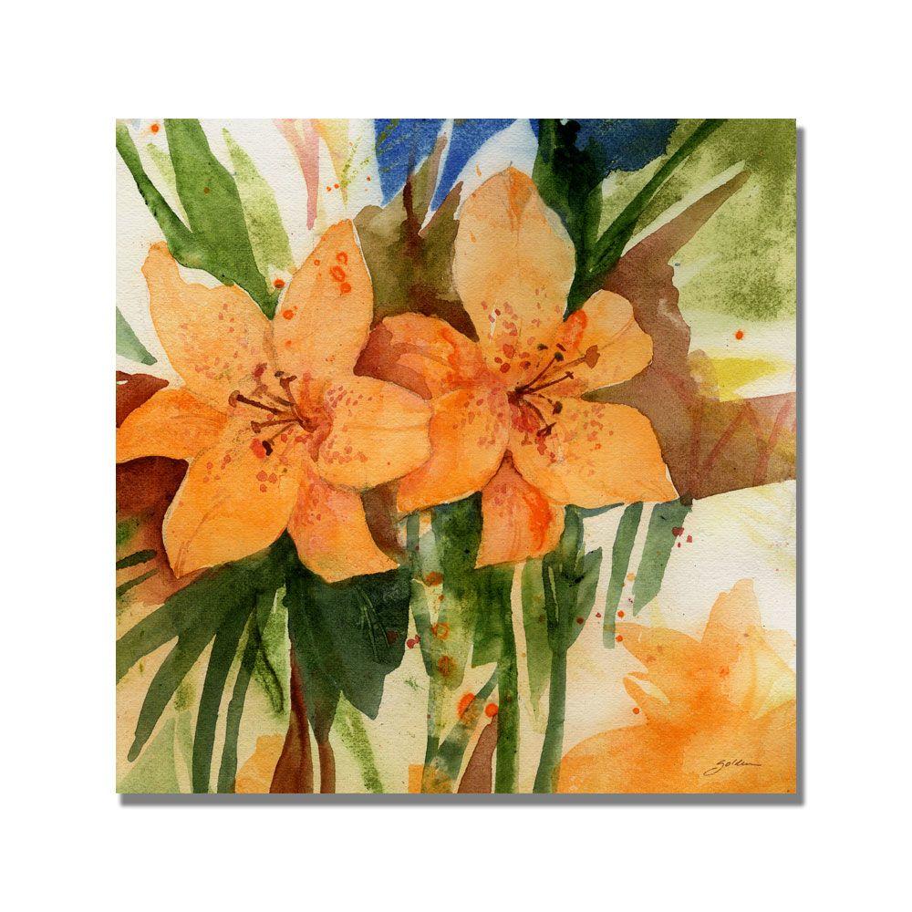Trademark Global Sheila Golden 'Tigerlillies ' Canvas Art