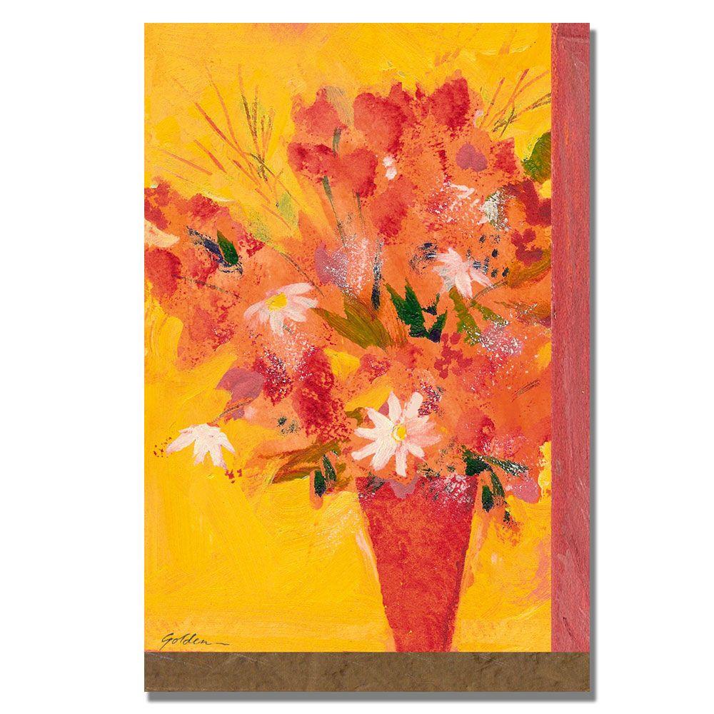 Trademark Global Sheila Golden 'Bouquet with Yellow II' Canvas Art