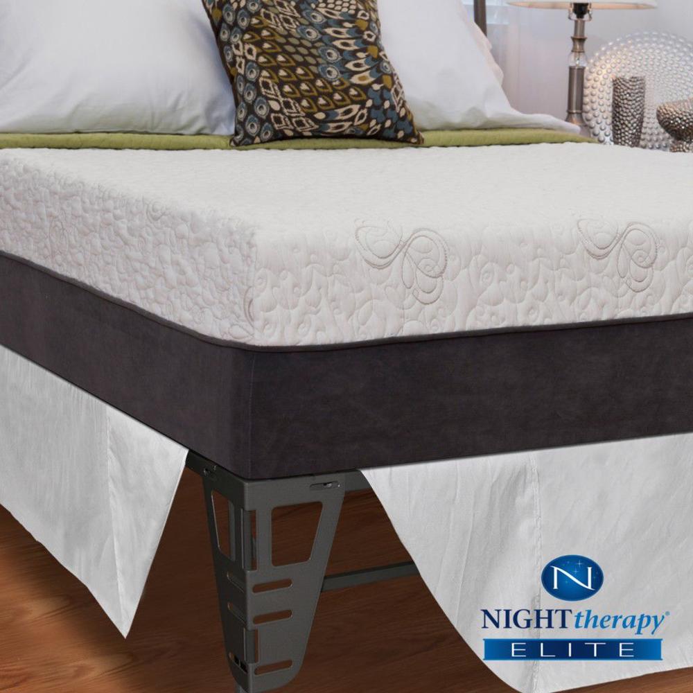 Night Therapy 12" NuRest® Better Than Latex™ Mattress & Bed Frame Set - Full