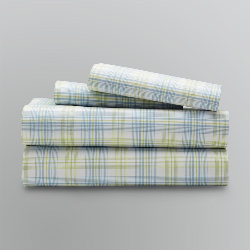 Cannon Bed Sheet Set Plaid