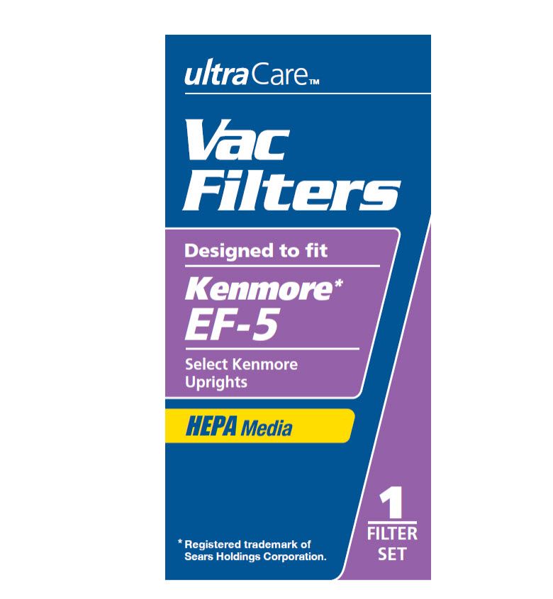 UltraCare EF-5 Vacuum Filters for Kenmore Upright Vacuum Cleaners