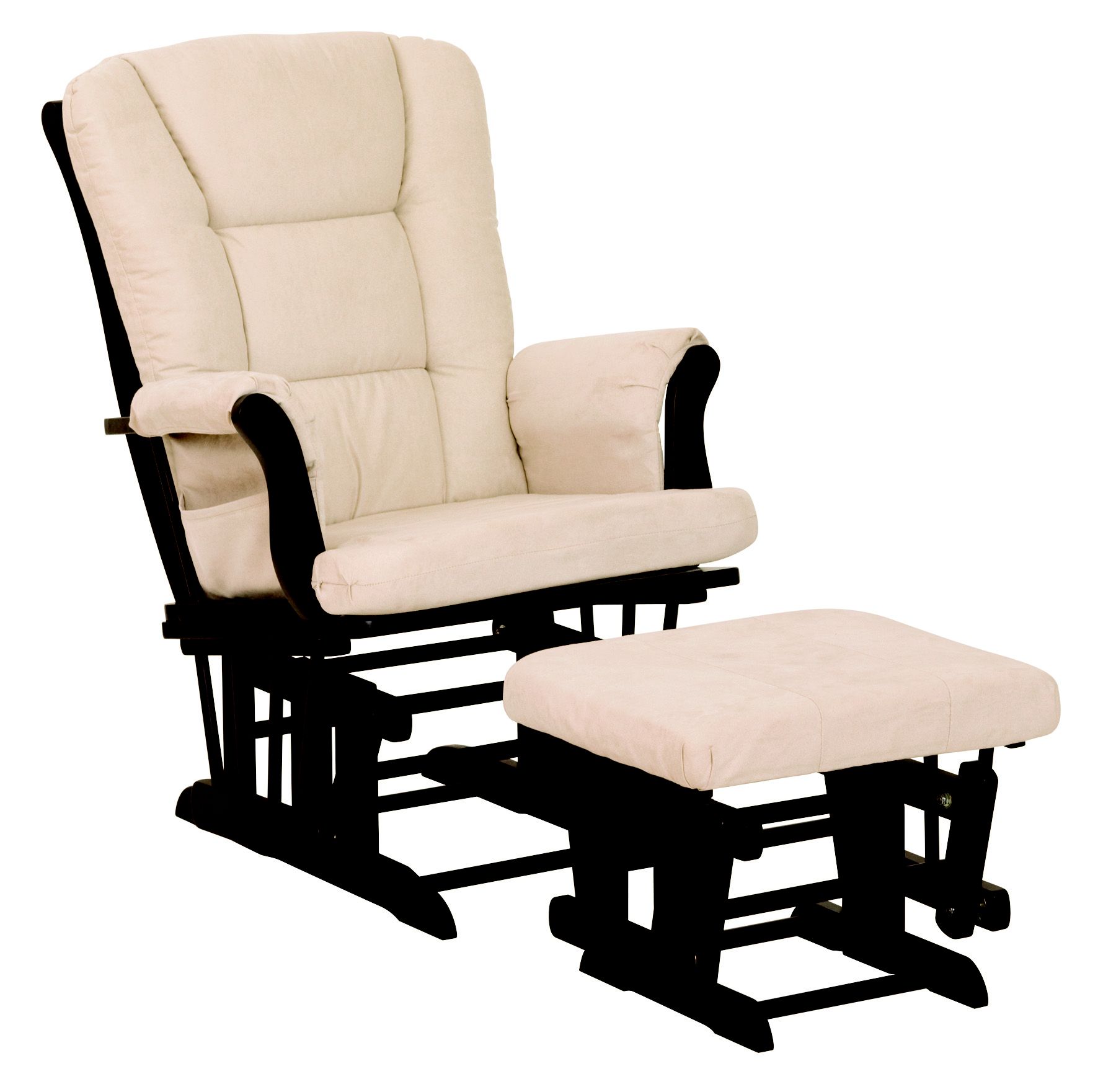 Storkcraft Tuscany Glider Ottoman Espresso Beige Baby Baby