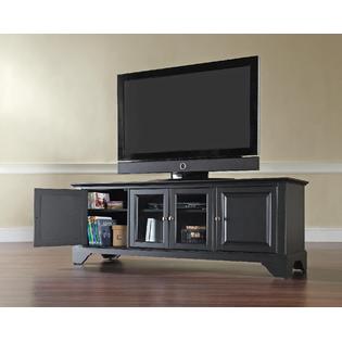 Crosley Furniture LaFayette 60in Low Profile TV Stand in Black