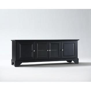 Crosley Furniture LaFayette 60in Low Profile TV Stand in Black