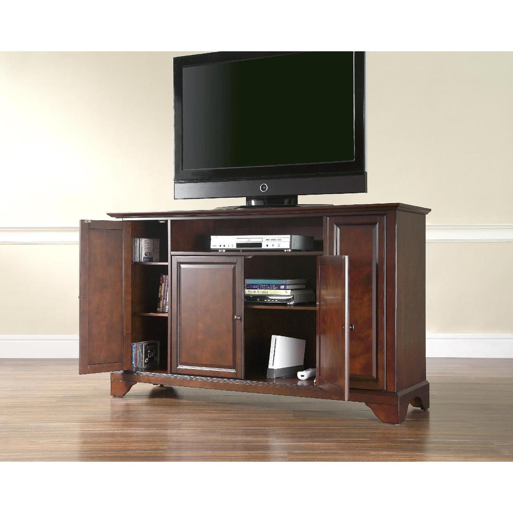 Crosley Furniture LaFayette 60in TV Stand in Vintage Mahogany
