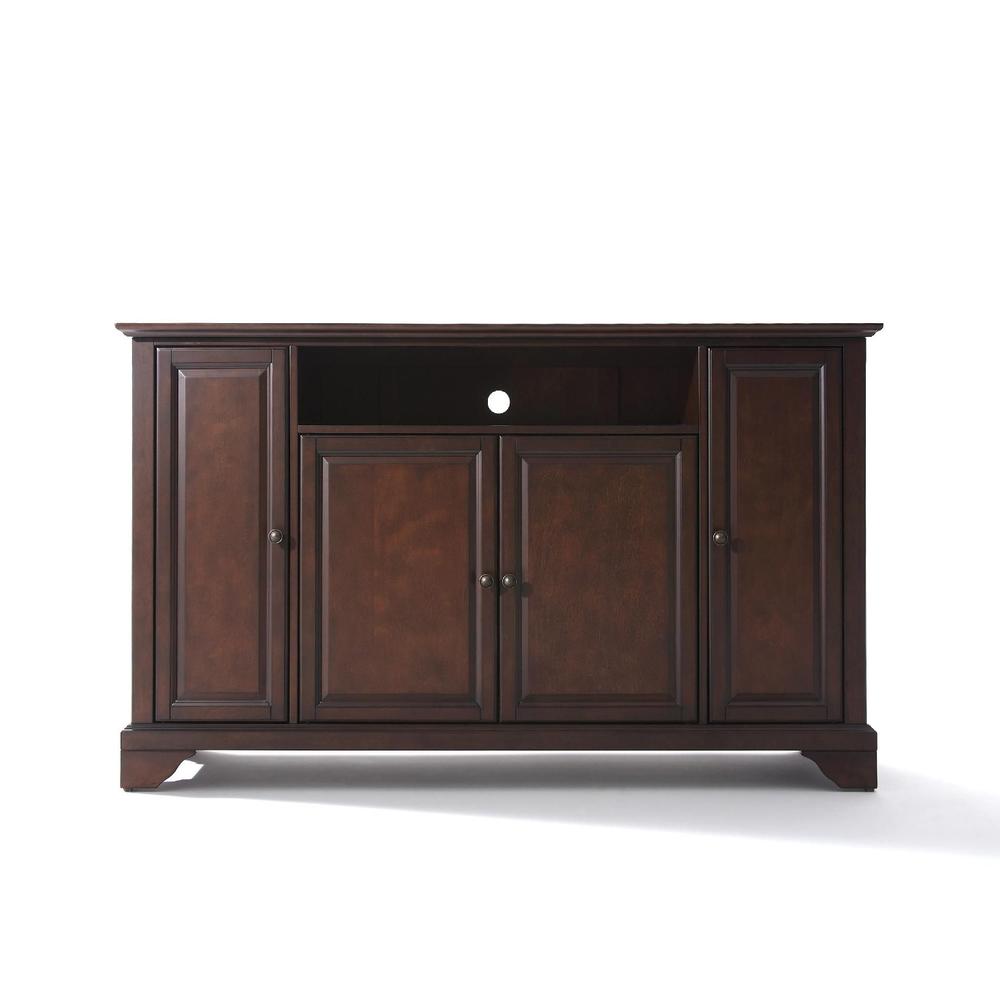 Crosley Furniture LaFayette 60in TV Stand in Vintage Mahogany