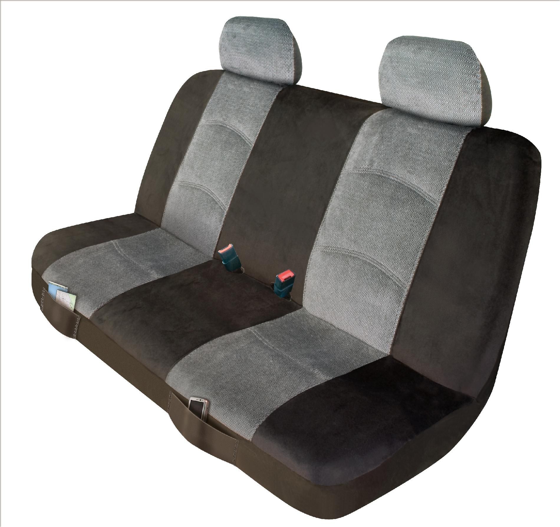 Elegant USA Universal Bench Seat Cover - Micro/Tweed Greay
