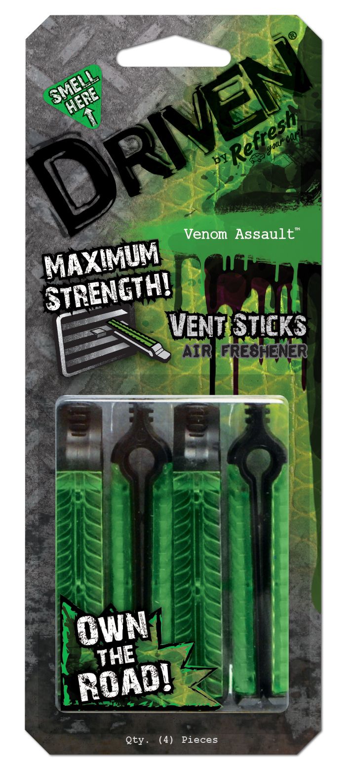 Venom Assault Green Driven Vent Stick Air Freshener
