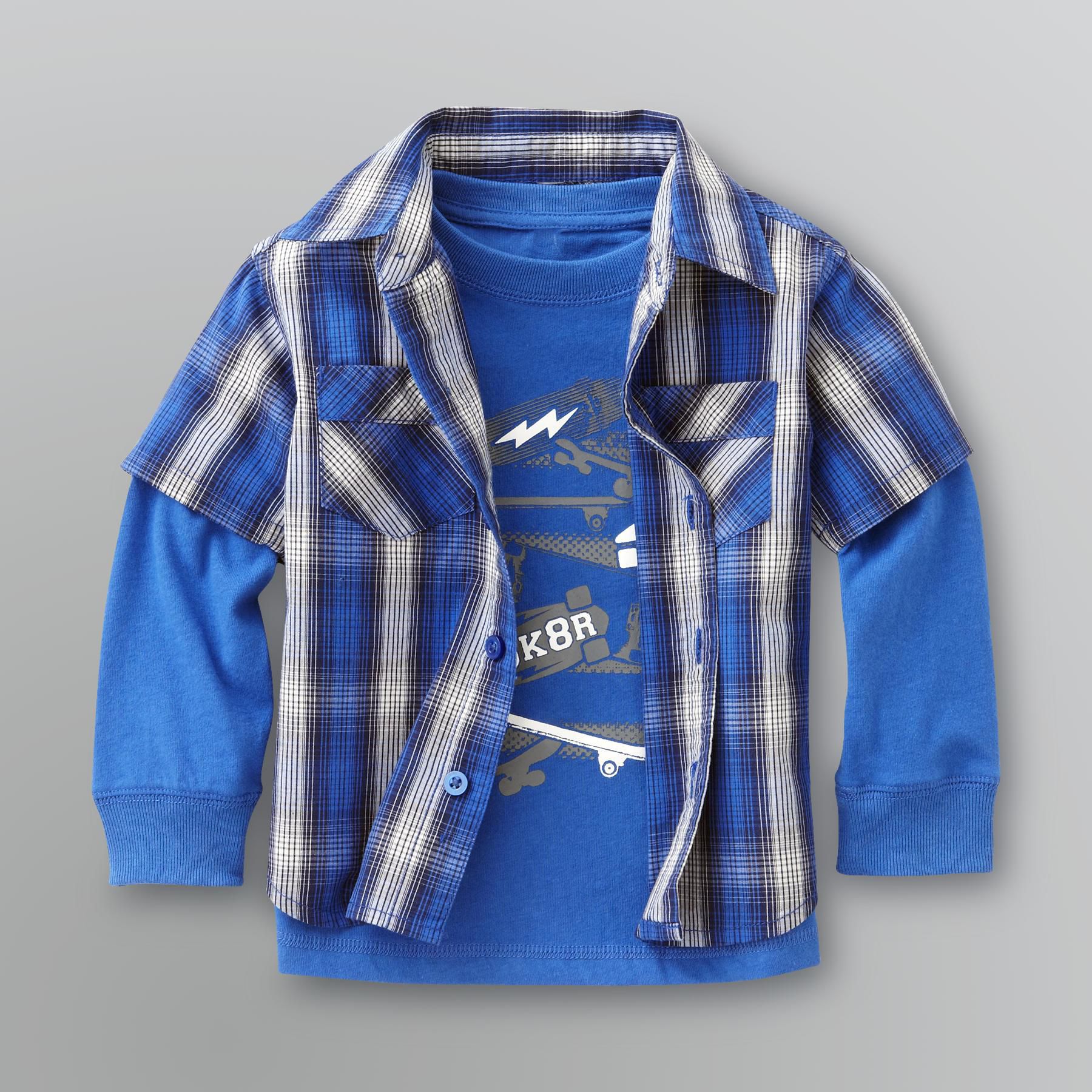 Toughskins Infant & Toddler Boy's Skater Graphic Shirt Set