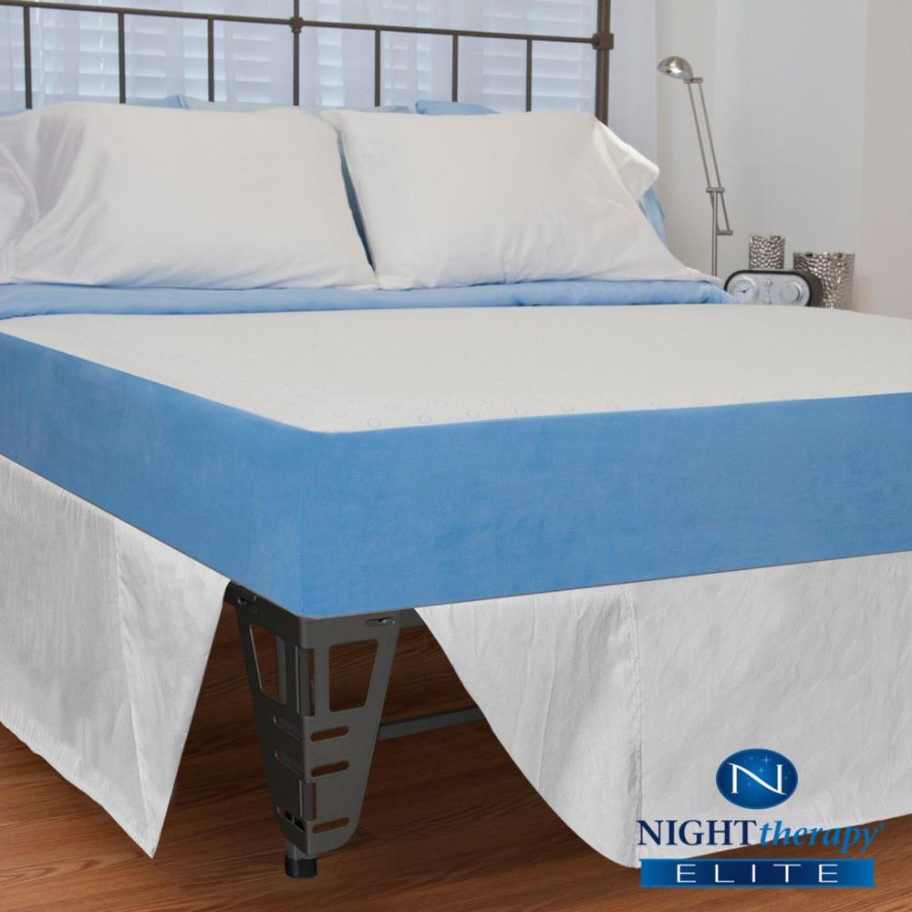 Night Therapy 8" MyGel® Memory Foam Mattress & Bed Frame Set-King